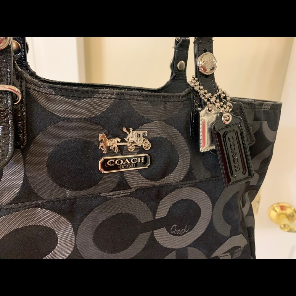 Coach Signature Black Madison Bag - Gem